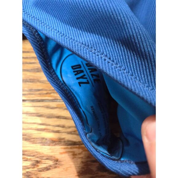 DAZE DAYZ: Cobalt Tube One-Piece Swimsuit sz Medium - Picture 4 of 5